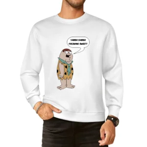 Fred Flinstone family guy peter griffin funny European Size Pullover Sweater