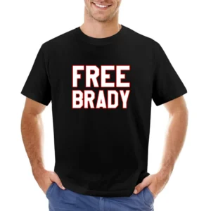 Free Brady Fun Popular Football Suspension New England Asian Size Men T-Shirt