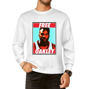 Free Charles Oakley New York Basketball Funny European Size Pullover Sweater