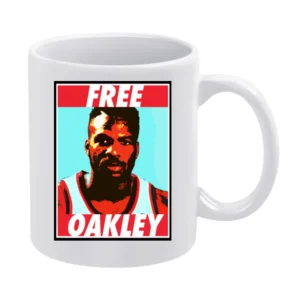 Free Charles Oakley New York Basketball Funny White Mug