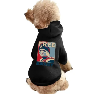 Free Tom Brady Fun New England Football Suspension Hope Style Graphic Pet Apparel Clothes