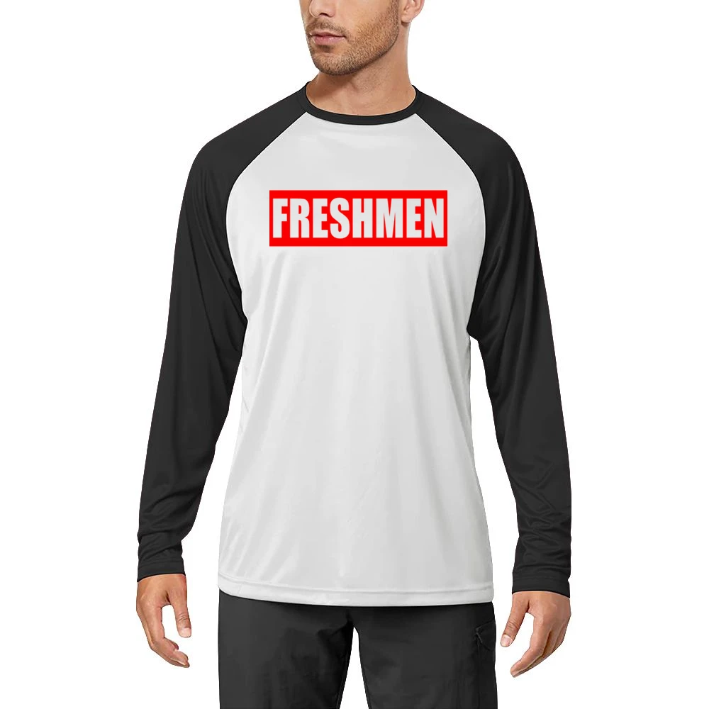Freshmen Fun Popular School Graphic Tee Shirt Men Long Sleeve T-Shirt