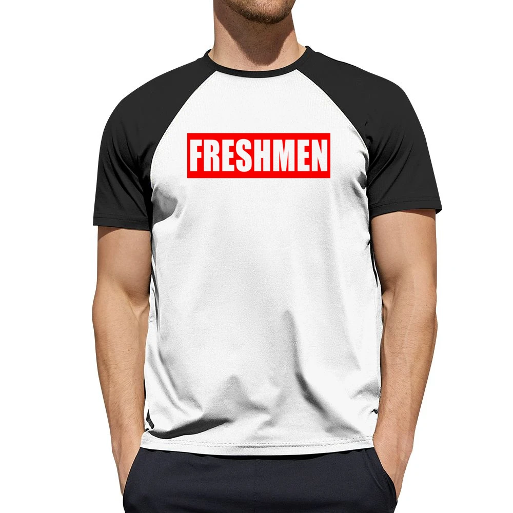 Freshmen Fun Popular School Graphic Tee Shirt Men Short Sleeve T-Shirt