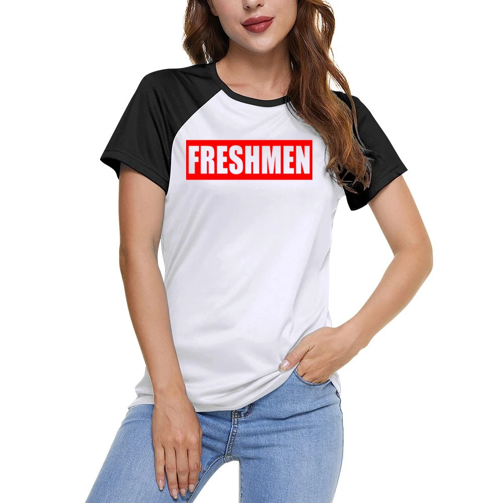 Freshmen Fun Popular School Graphic Tee Shirt Women Ladies Short Sleeve T-Shirt