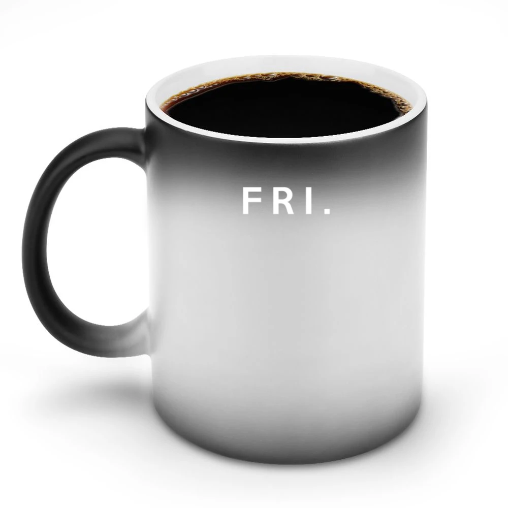 Friday Fun Short Form Days Of The Week Popular Graphic Discoloration Mug