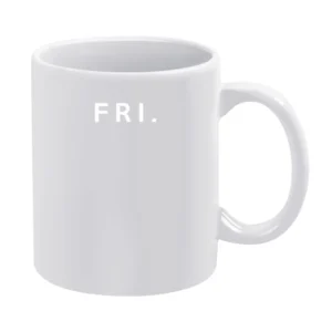Friday Fun Short Form Days Of The Week Popular Graphic White Mug
