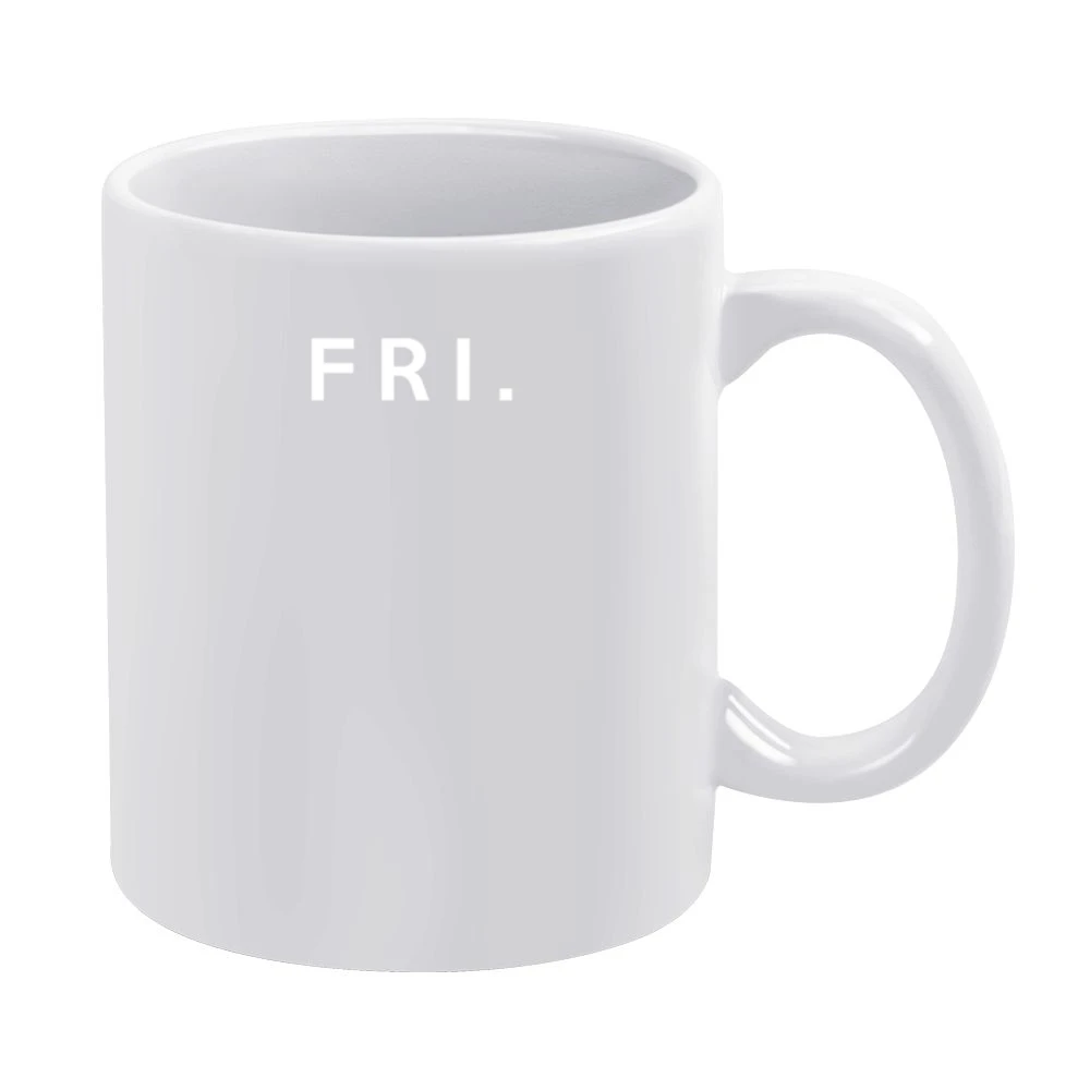 Friday Fun Short Form Days Of The Week Popular Graphic White Mug