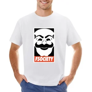 Fsociety Mr Robot Obey Style Science Fiction Tv Asian Size Men T-Shirt