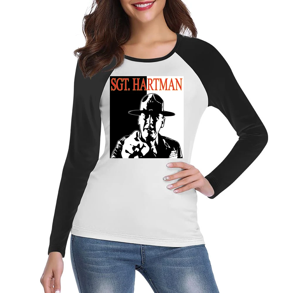 Full Metal Jacket Hartman Movie Women Ladies Long Sleeve T-Shirt