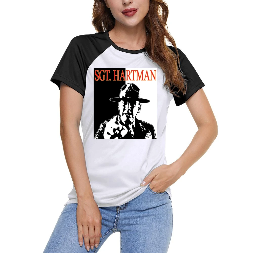 Full Metal Jacket Hartman Movie Women Ladies Short Sleeve T-Shirt