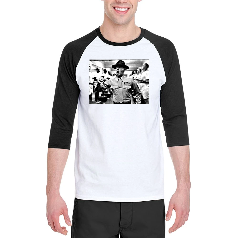 Full Metal Jacket Movie Sgt Hartman Men 3/4 Sleeve T-Shirt