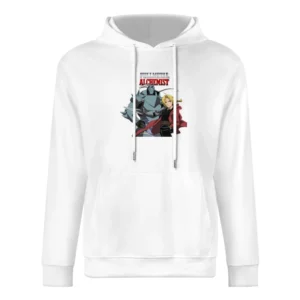Fullmetal Alchemist Elric Brothers FMA Alphonse and Edward European Size Men Hoodie