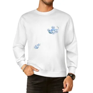 Funny Grinnung Gecko lizard animals European Size Pullover Sweater