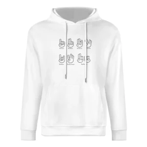 Funny Hand sign European Size Men Hoodie