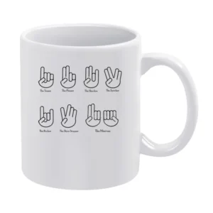 Funny Hand sign White Mug