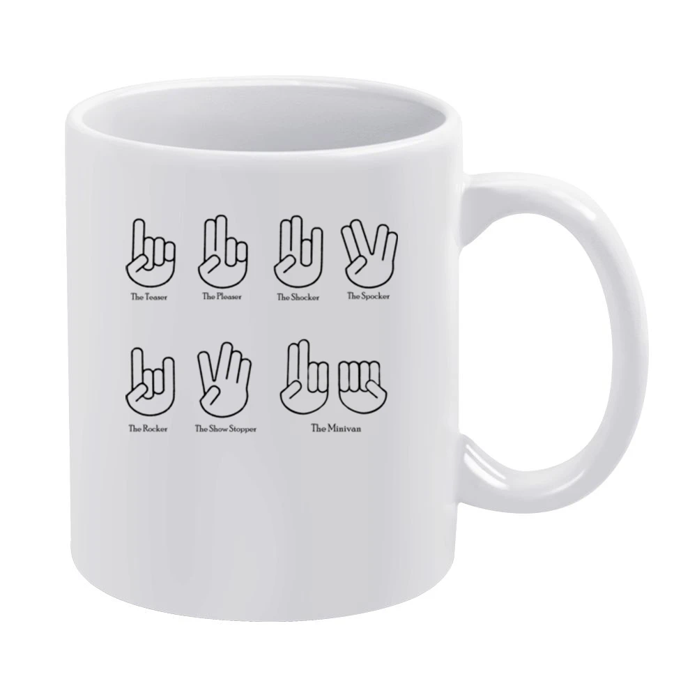 Funny Hand sign White Mug