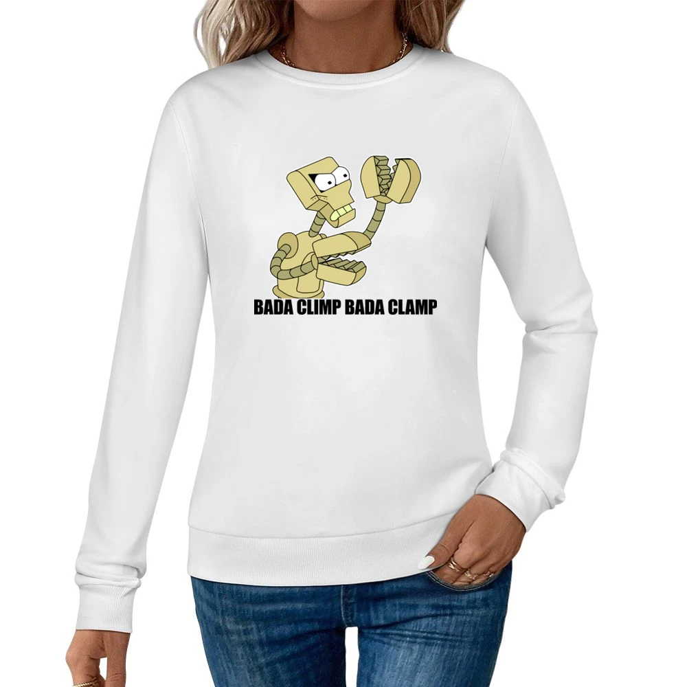 Futurama Clamps Bada Climp Women Pullover Sweatshirt