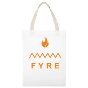 Fyre Festival Bahamas Music White Canvas Tote Shopping Bag