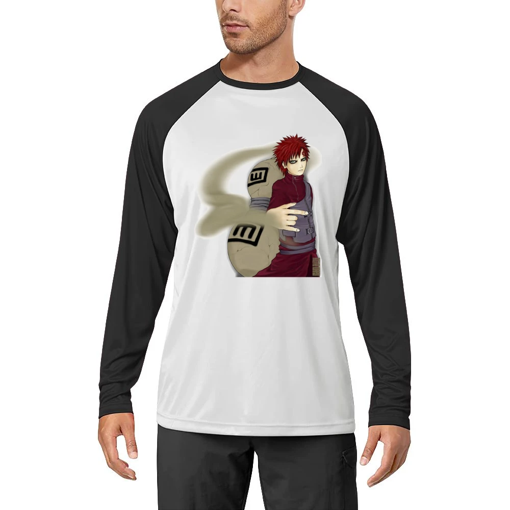 Gaara of the Sand Waterfall from Naruto Shippuden Anime Manga Men Long Sleeve T-Shirt