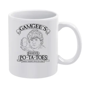 Gamgee's Famous Potatoes Funny Lord Of The Rings Parody Fan White Mug