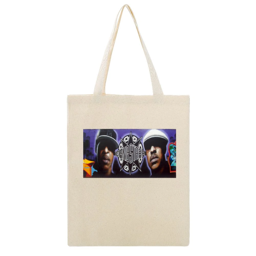 Gangstarr Memorial Wall Tshirt Beige Canvas Tote Shopping Bag