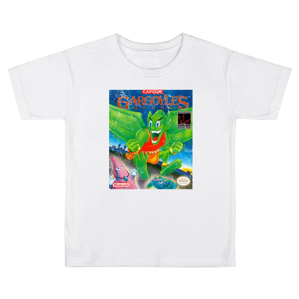 Gargoyles Quest Game Boy Nintendo Old School Retro Video Game Fan Dist Kids Boys Girls T-Shirt