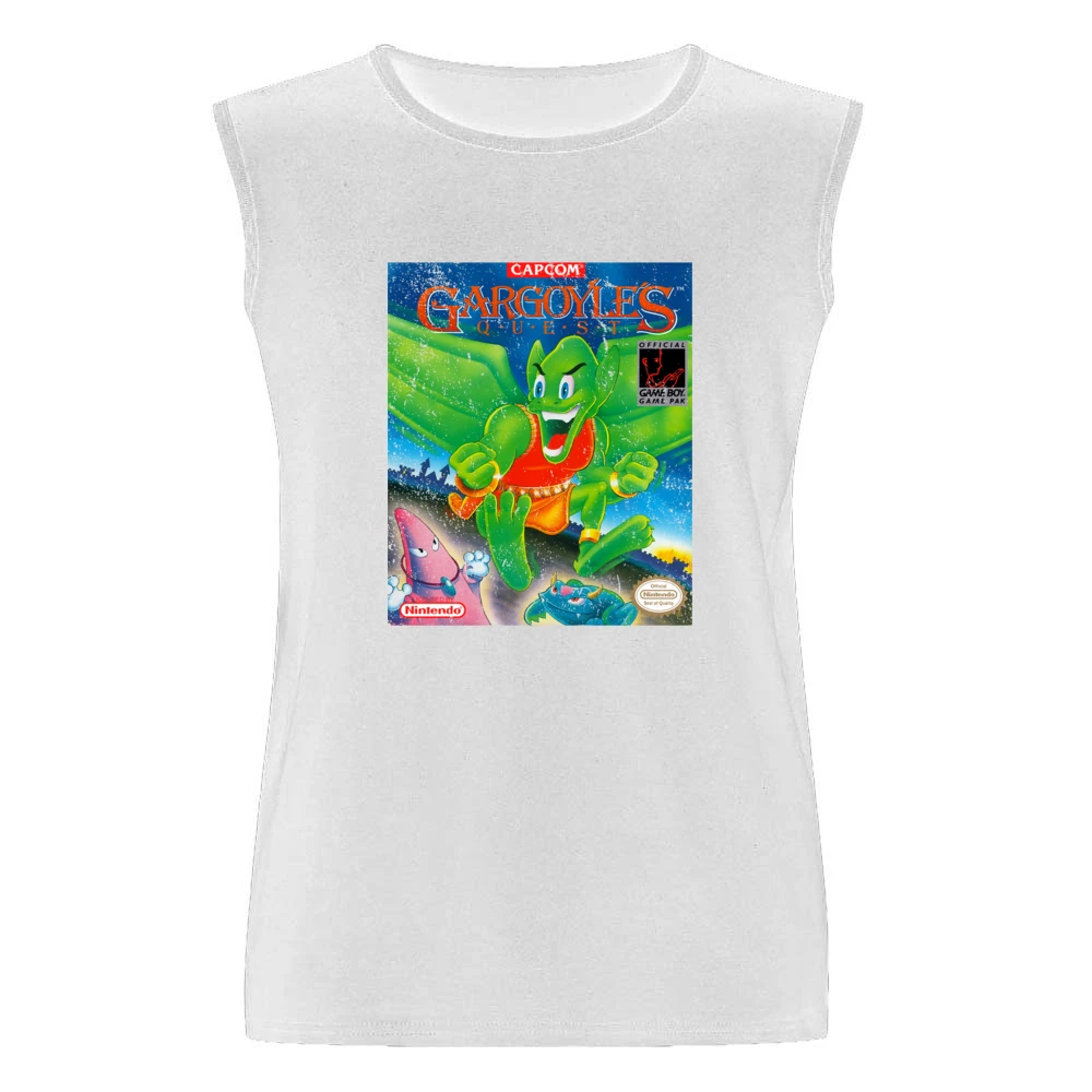 Gargoyles Quest Game Boy Nintendo Old School Retro Video Game Fan Dist Men Sleeveless T-Shirt