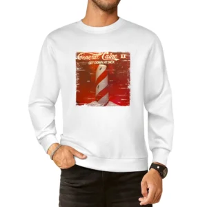 General Caine Ii Get Down Attack Album Cover Distressed Image European Size Pullover Sweater