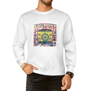 George Clinton Computer Games Album Cover Distressed Image European Size Pullover Sweater