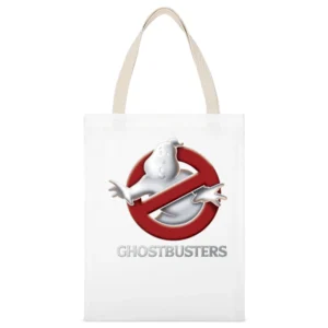 Ghostbusters White Canvas Tote Shopping Bag