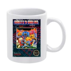 Ghosts 'n Goblins Nes Retro Video Game Distressed White Mug