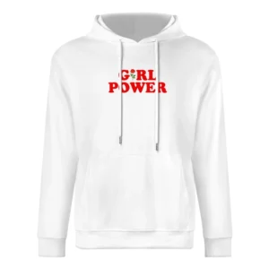 Girl Power Rose Fun Popular Retro Graphic Blogger European Size Men Hoodie