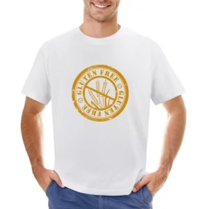 Gluten Free Food Fun Wheat Allergy Health Lifestyle Asian Size Men T-Shirt
