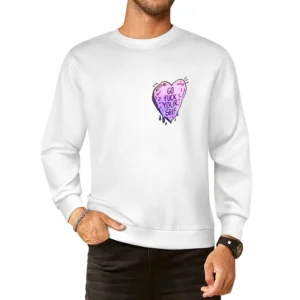 Go Fuck Your Self Heart Fun Popular Graphic Tee Shirt European Size Pullover Sweater
