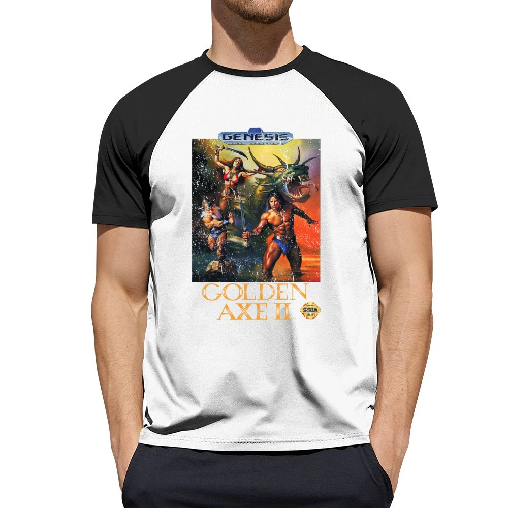 Golden Axe 2 Sega Genesis Old School Retro Video Game Fan Distressed T Men Short Sleeve T-Shirt