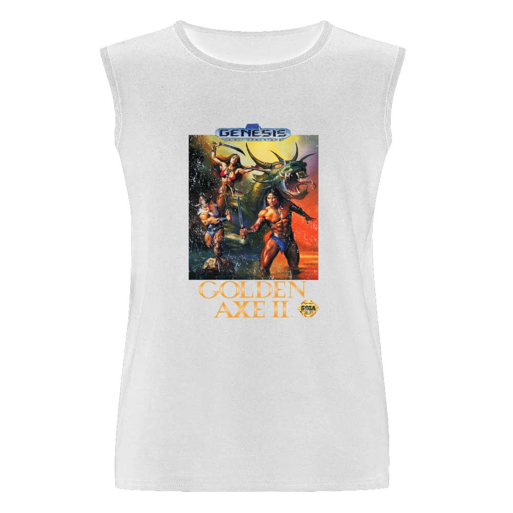 Golden Axe 2 Sega Genesis Old School Retro Video Game Fan Distressed T Men Sleeveless T-Shirt