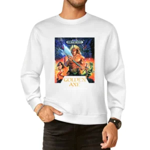 Golden Axe Sega Genesis Old School Retro Video Game Fan Distressed T S European Size Pullover Sweater
