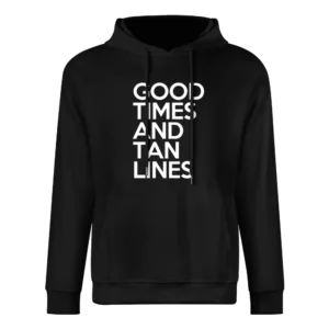 Good Times And Tan Lines Fun Summer Beach Graphic European Size Men Hoodie