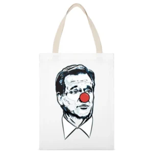 Goodell is a Bozo Clown Cool Funny New England Matt Patricia White Canvas Tote Shopping Bag