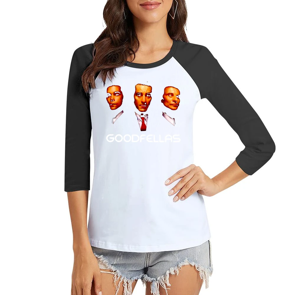 Goodfellas Trio Movie Women Ladies 3-4 Sleeve T-Shirt