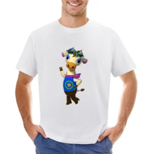 Gracie From Animal Crossing Nintendo Character Video Game Asian Size Men T-Shirt