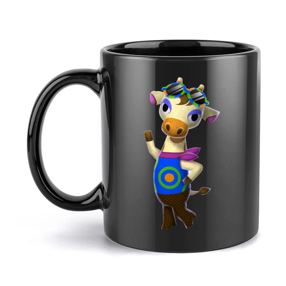Gracie From Animal Crossing Nintendo Character Video Game Black Mug