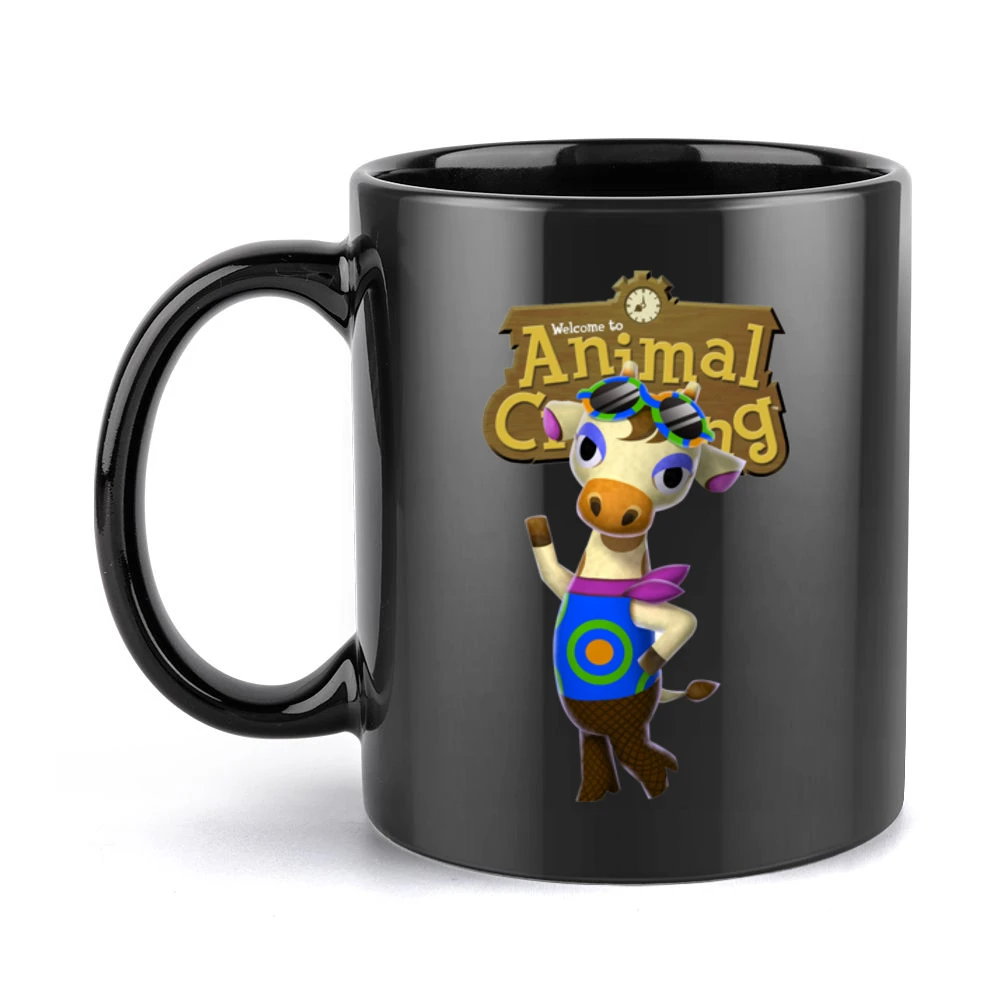 Gracie From Animal Crossing Nintendo Video Game Fan Black Mug