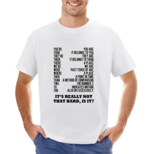 Grammer Is Not That Hard Is It Funny Light Tee Shirt Asian Size Men T-Shirt