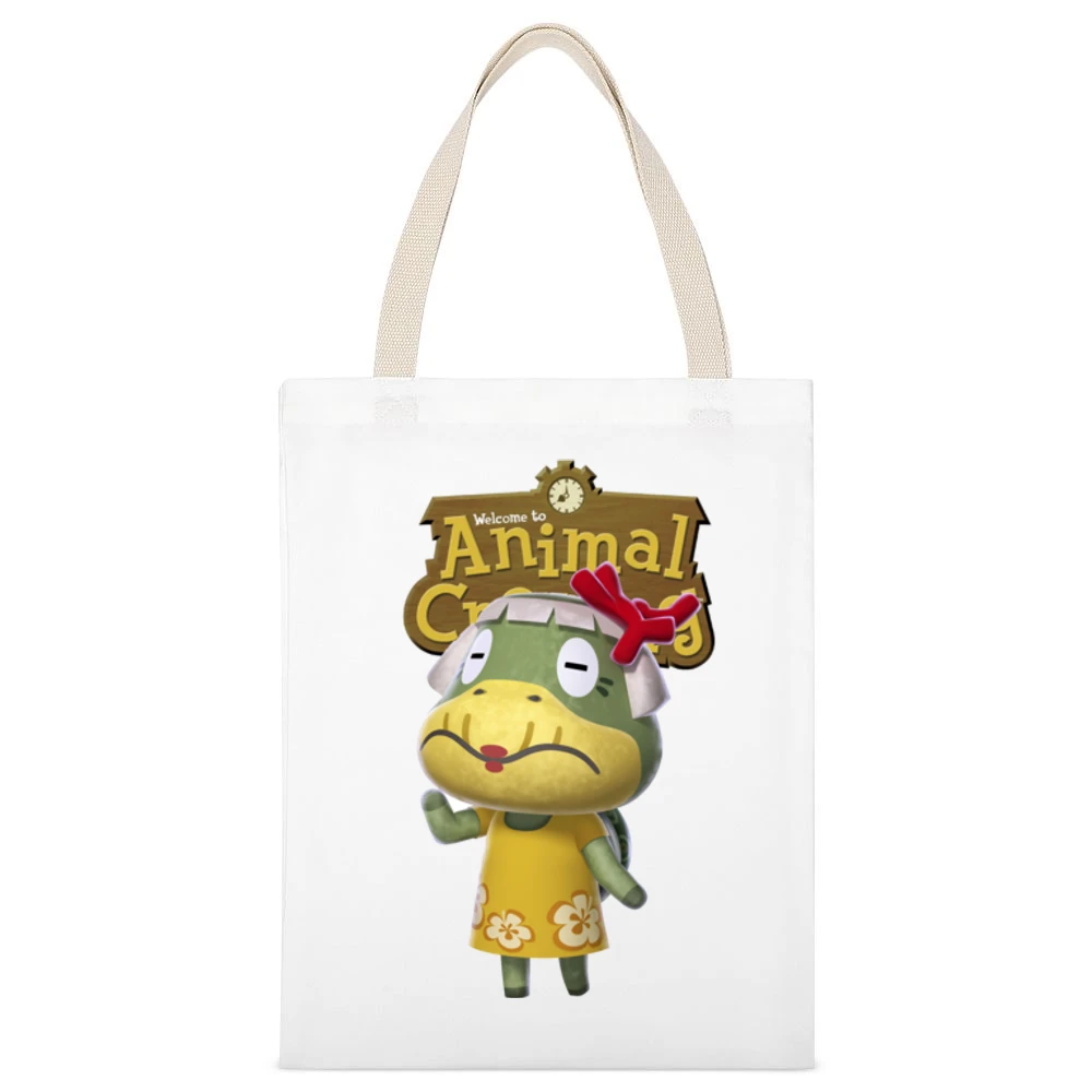 Grams From Animal Crossing Nintendo Video Game Fan White Canvas Tote Shopping Bag