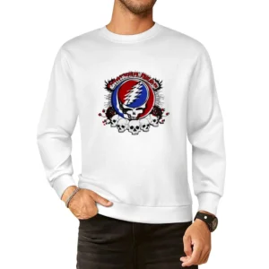 Grateful death skull European Size Pullover Sweater