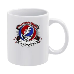Grateful death skull White Mug