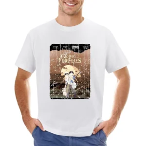 Grave Of The Fireflies Movie Poster Retro Aged Look Asian Size Men T-Shirt
