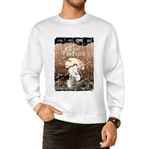 Grave Of The Fireflies Movie Poster Retro Aged Look European Size Pullover Sweater