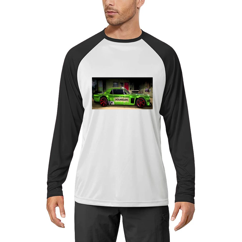 Green Mustang Tshirt Men Long Sleeve T-Shirt
